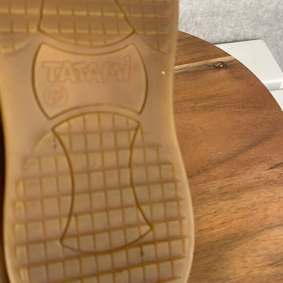 🤎 Birkenstock Tatami Womens 37 / 6 Tan Leather Bow Clogs 🤎 - Picture 11 of 12